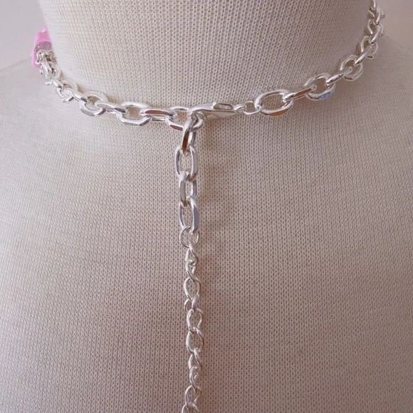Pink Choker Necklace - Picture 5 of 6